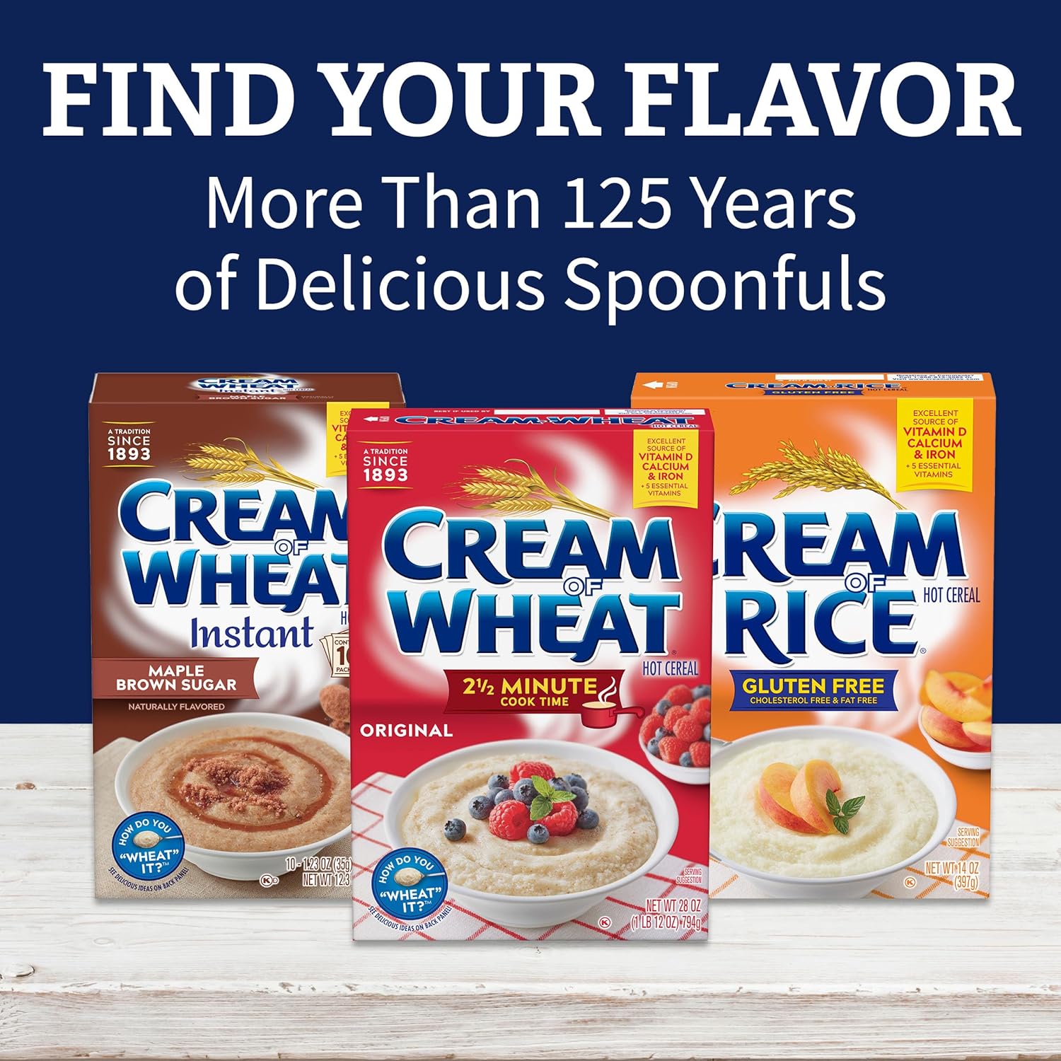 Cream of Wheat Original Hot Cereal – Lactose-Friendly Hot Cereal for Mindful Home Cooking Mornings