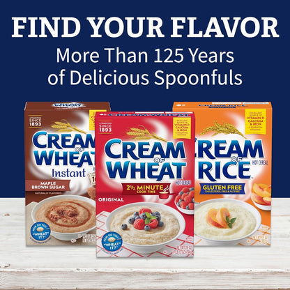 Cream of Wheat Original Hot Cereal – Lactose-Friendly Hot Cereal for Mindful Home Cooking Mornings
