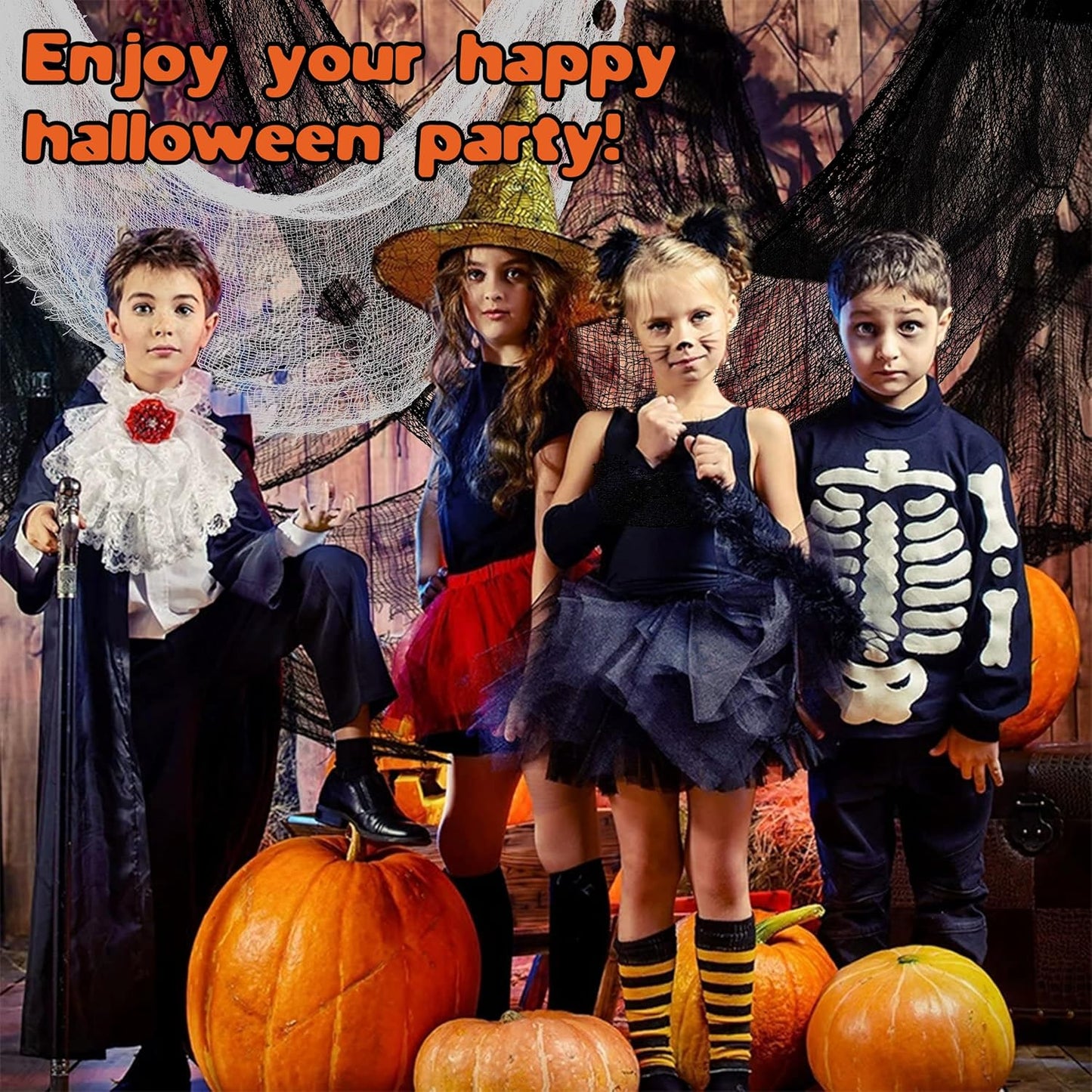 Creepy Cloth Reusable Gauze Decor Bundle – Creative DIY Halloween Gift for Crafters and Party Planners