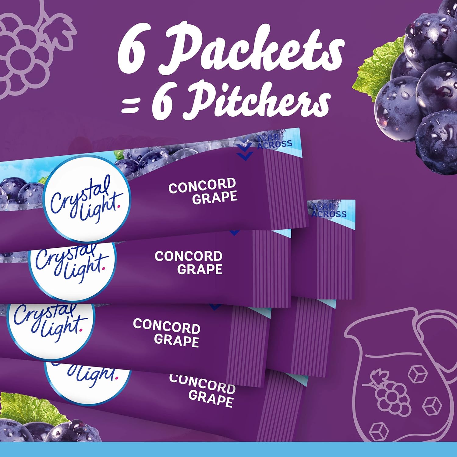 Crystal Light Drink Mix with Caffeine – Sugar-Free Commute and Conference Room Hydration for Productivity-Focused Adults, 0.11 oz Packets
