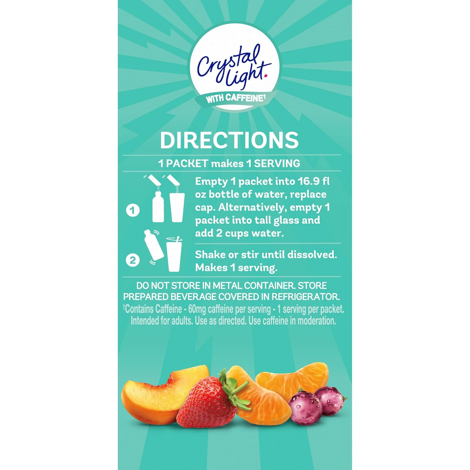 Crystal Light Energizing On-the-Go Packets – B Vitamin Fortified Hydration for Active Wellness Routines, 44 ct Variety