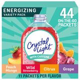 Crystal Light Energizing On-the-Go Packets – B Vitamin Fortified Hydration for Active Wellness Routines, 44 ct Variety