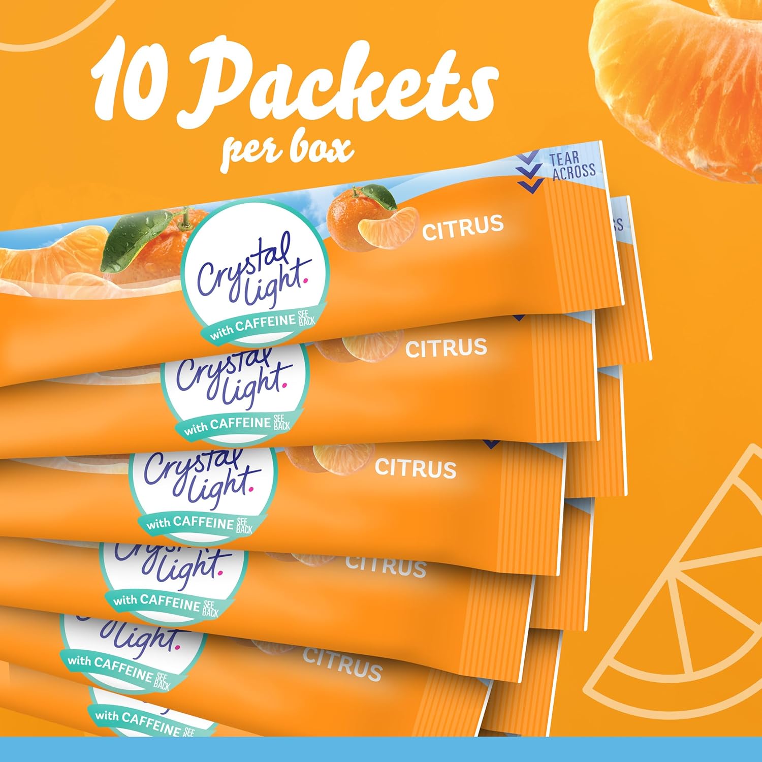 Crystal Light Lemon Iced Tea Caffeine-Free Powdered Drink Mix – Low-Calorie Mindful Hydration Companion for Home and Travel, 120 Single-Serve Packets