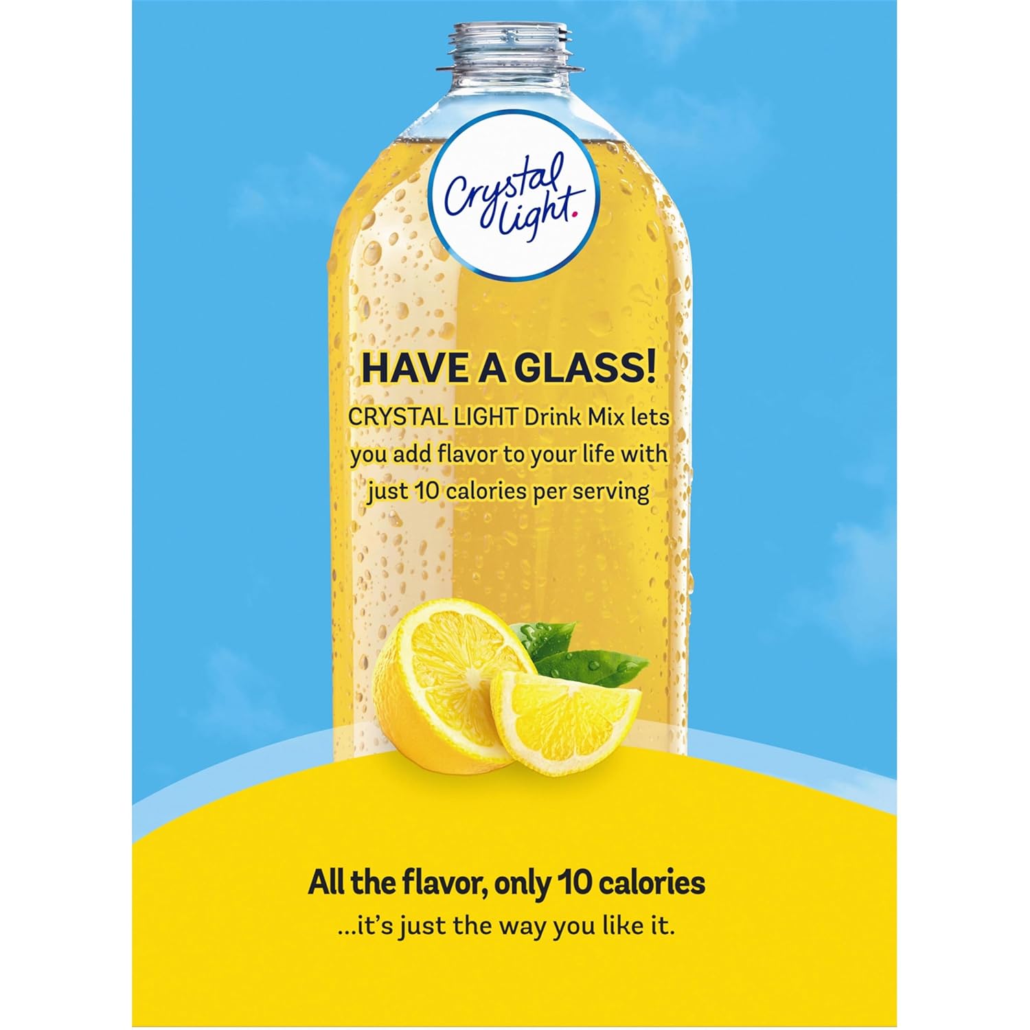 Crystal Light Lemonade Sugar-Free Powdered Mix – Guilt-Free Lemonade for Weight-Management and Self-Care Goals, 120 Single-Serve Packets