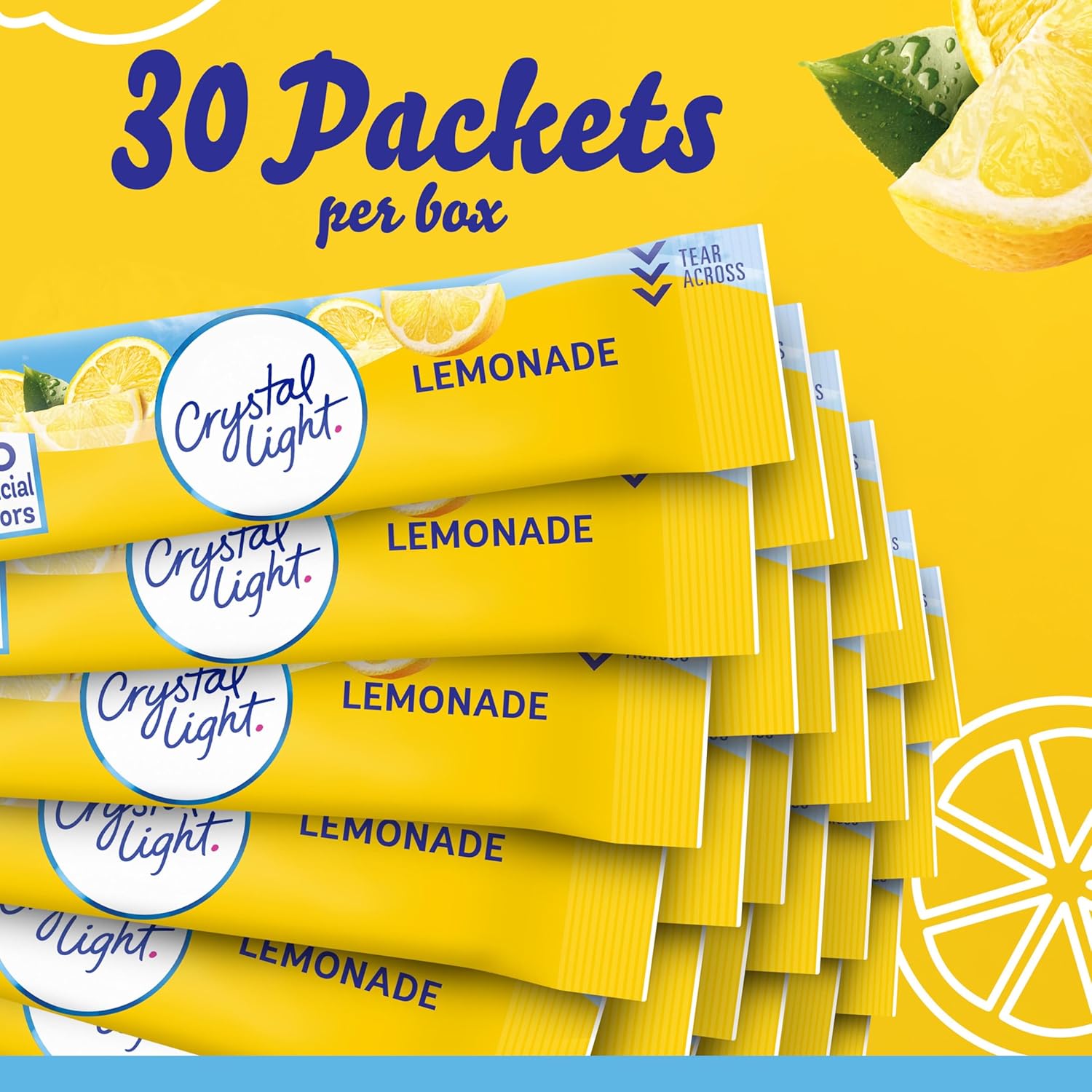 Crystal Light Lemonade Sugar-Free Powdered Mix – Guilt-Free Lemonade for Weight-Management and Self-Care Goals, 120 Single-Serve Packets