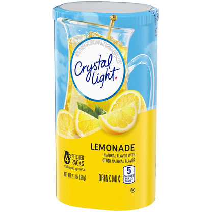 Crystal Light Sugar-Free Lemonade Drink Mix – Single-Box Lemonade Mix Replacing Bottled Sodas in Minimalist Kitchens