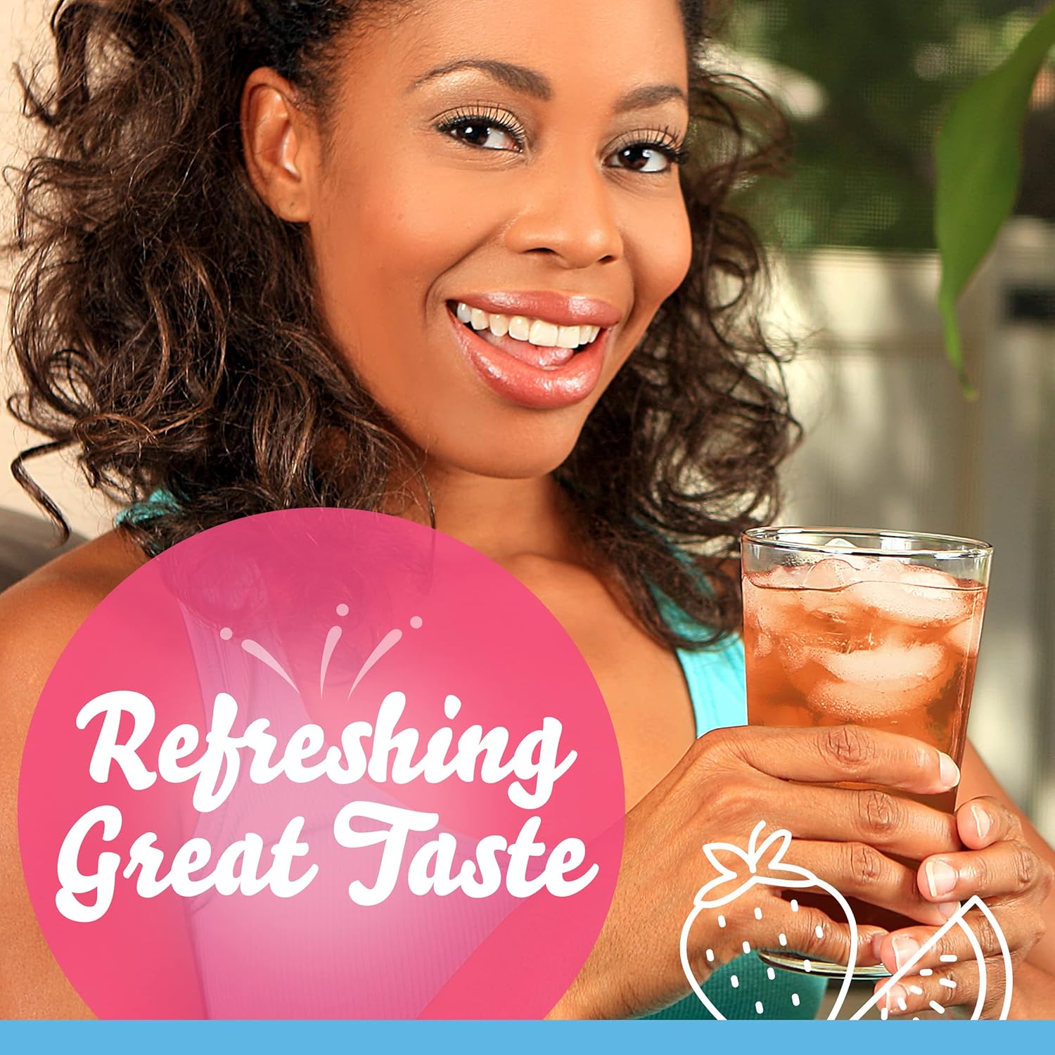 Crystal Light Sugar-Free Strawberry Watermelon Drink Mix – Low-Calorie Refreshment for the Workday