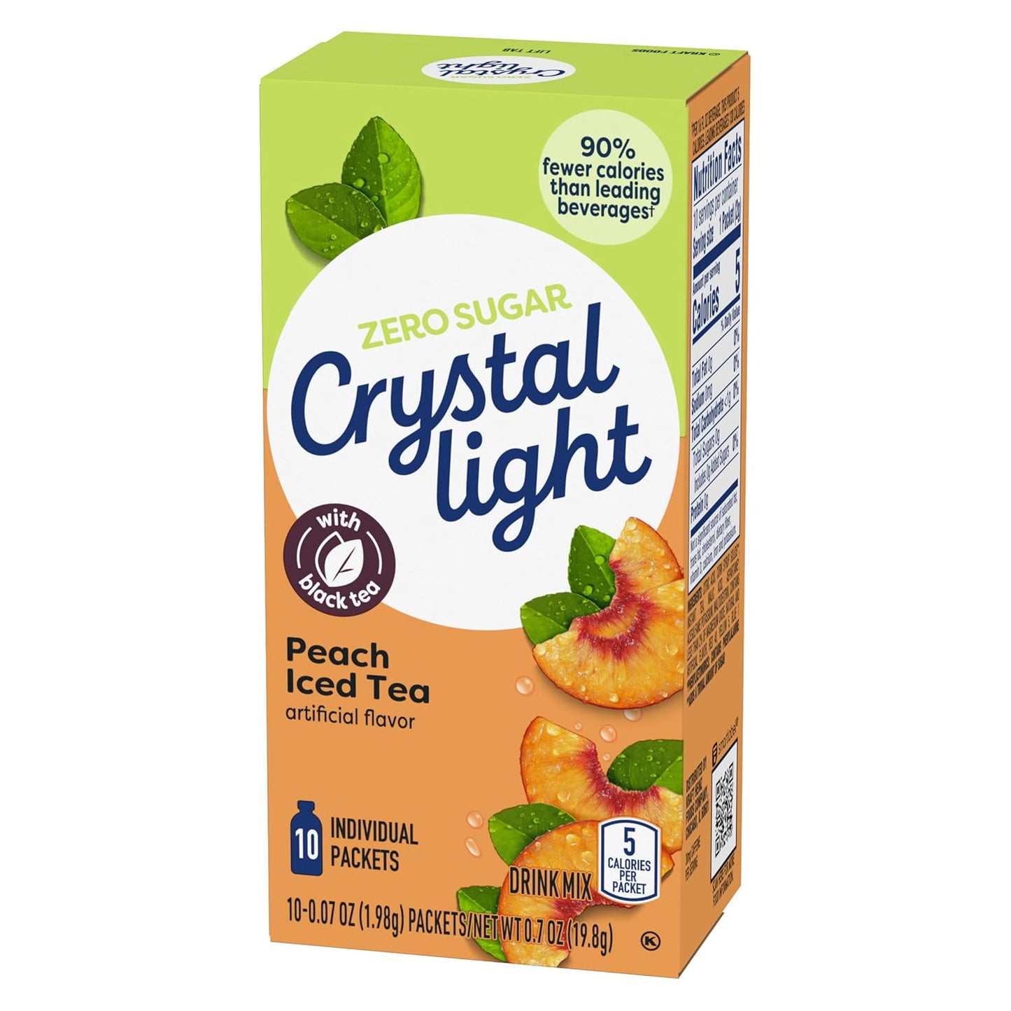 Crystal Light Zero Sugar Peach Tea Packets – Family-Friendly Hydration for Sports Practice and School Lunches