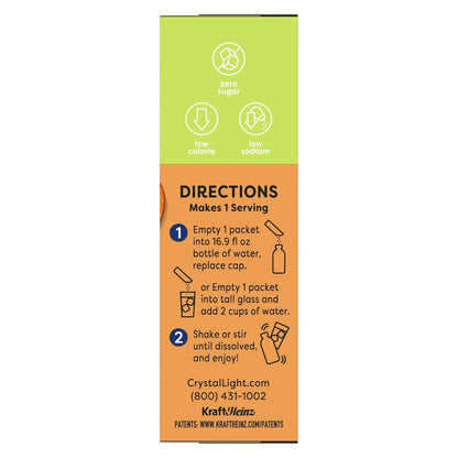 Crystal Light Zero Sugar Peach Tea Packets – Family-Friendly Hydration for Sports Practice and School Lunches