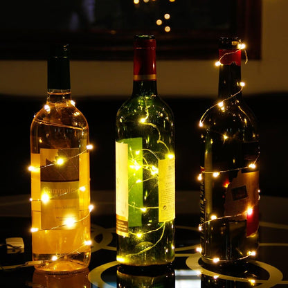 CYLAPEX Battery Operated Fairy Lights 7ft 20 LEDs Warm White Low Voltage 3V Cool to Touch Safe Around Kids Pets and Curtains