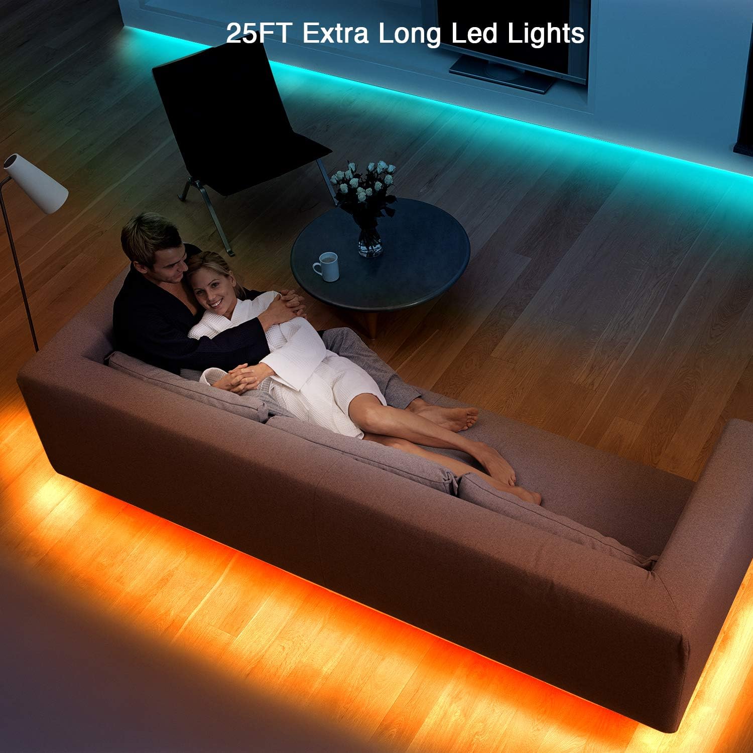 dalattin 25ft LED Light Strip Housewarming Gift, RGB Home Decor Kit for New Apartment Owners