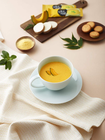 Damtuh Misugaru Pumpkin Yam Powder – No-Caffeine Focus Drink for Afternoon Work Sessions