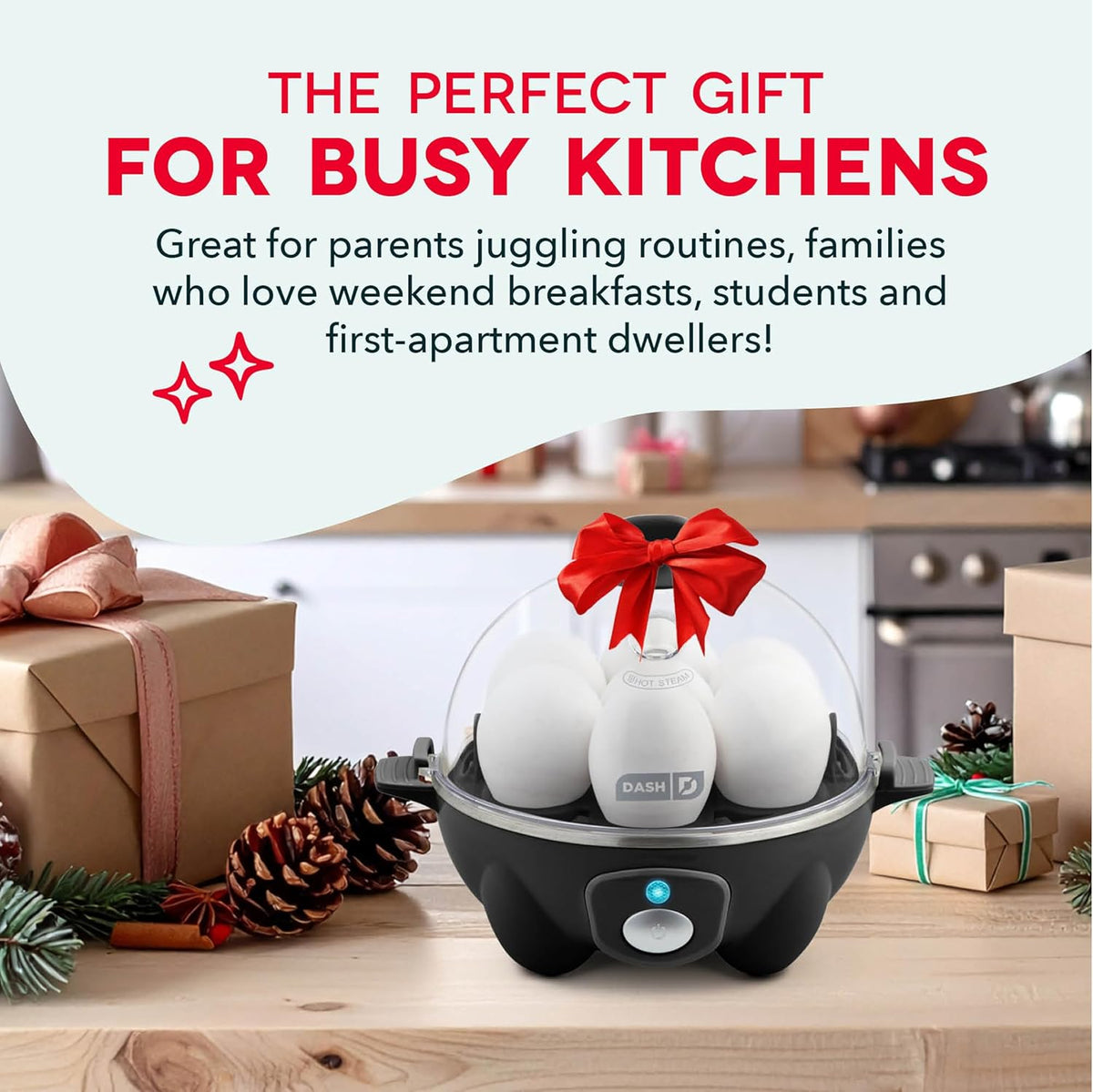 Dash Rapid Egg Cooker – Practical College Send-Off Gift for Students Moving Into a Dorm