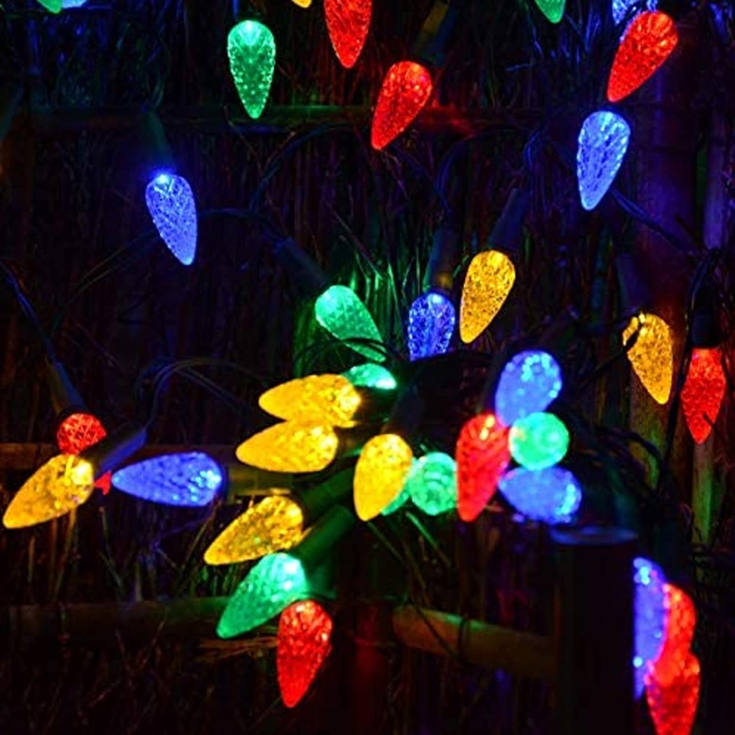 Dazzle Bright C6 String Lights – Kid's Bedroom Decor with 8 Gentle Modes, No Flame