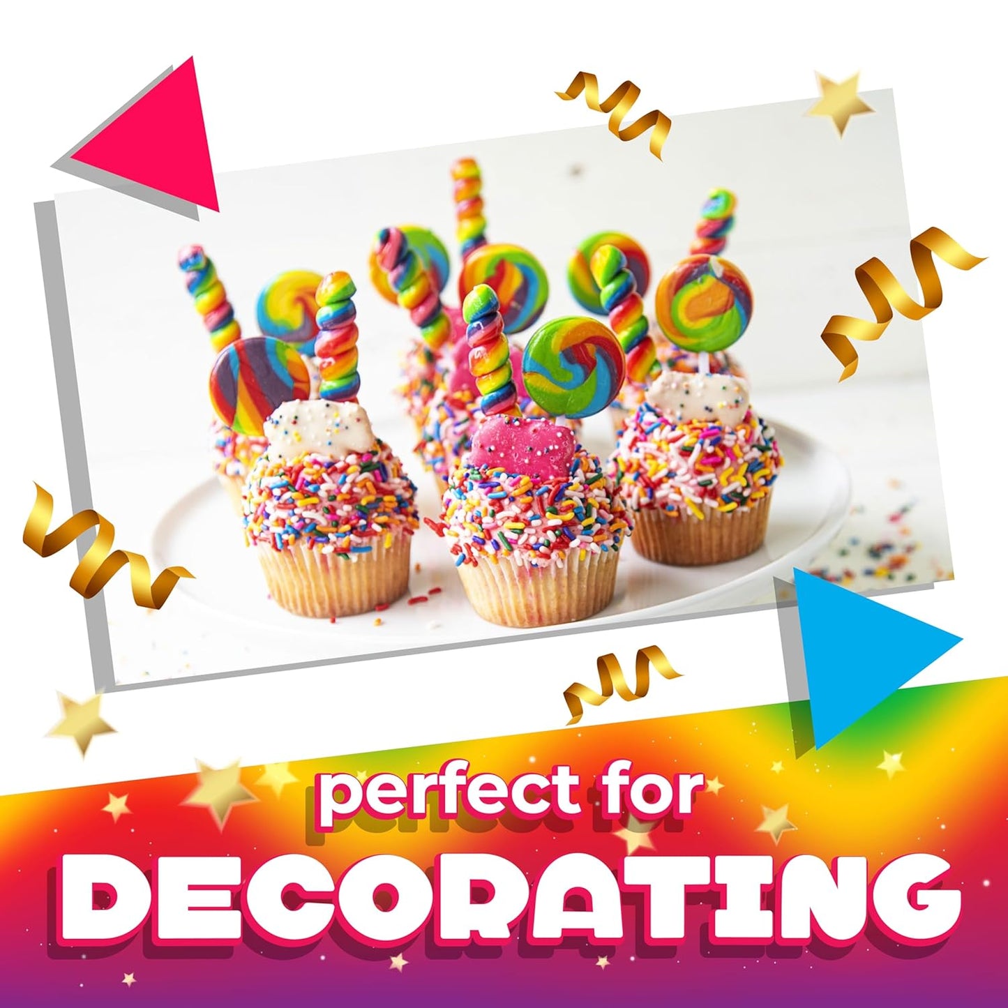 Decorative Rainbow Lollipop Jar with Reusable Storage – Eye-Catching Candy Buffet Accent for Festive Occasions