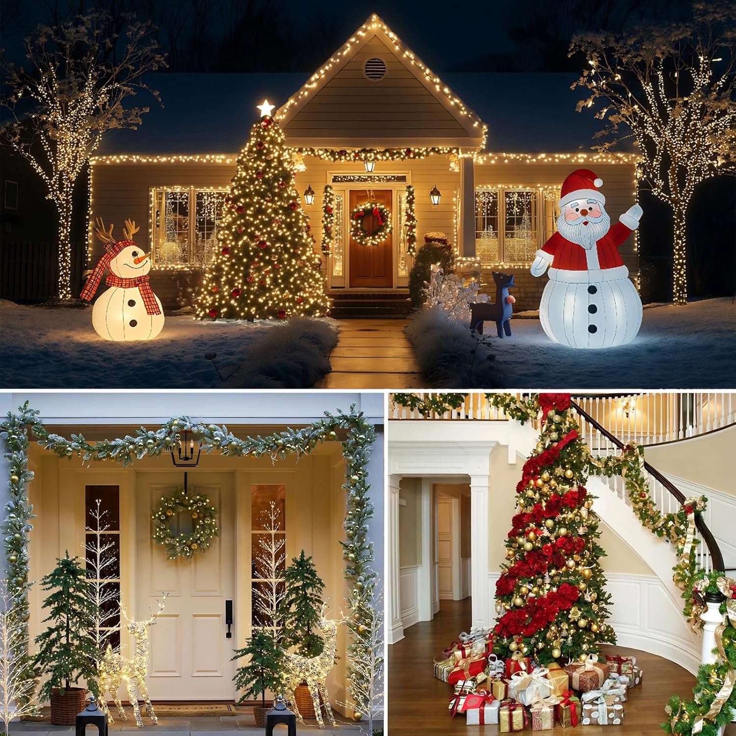 Decute 164ft Fairy Lights with Hidden Green Wire – Less is More Home Accent, Subtle Warm White Glow with Remote and Timer