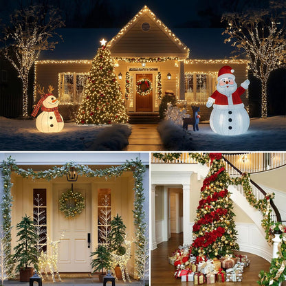 Decute 164ft Fairy Lights with Hidden Green Wire – Less is More Home Accent, Subtle Warm White Glow with Remote and Timer