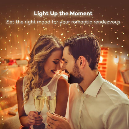 Decute Starry Photo Clip Fairy Lights – Intentional Home Aesthetic, Barely-Visible Strand with 50 Clips