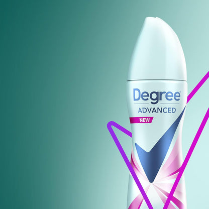 Degree Advanced Antiperspirant Dry Spray – Mindful Morning Routine Deodorant for Women, Sexy Intrigue 3.8 oz, Pack of 4