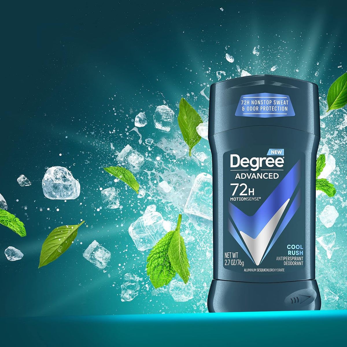 Degree Men Cool Rush Deodorant Stick – Wellness Routine Anchor, Energizing Scent to Start Active Mornings Right