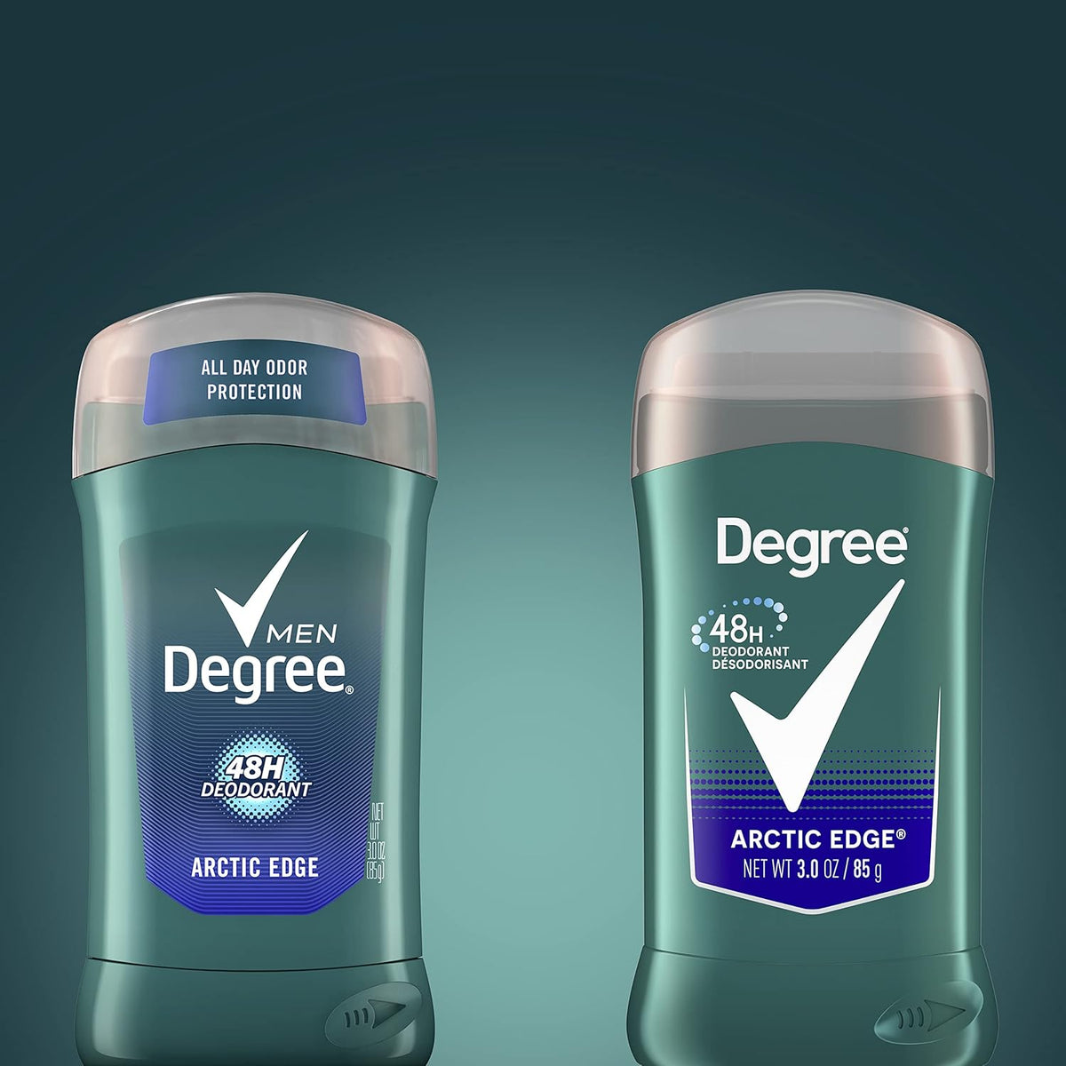 Degree Men Original Arctic Edge Deodorant Twin Pack for Active Outdoor Lifestyles Hiking Trails and Backyard Cookouts