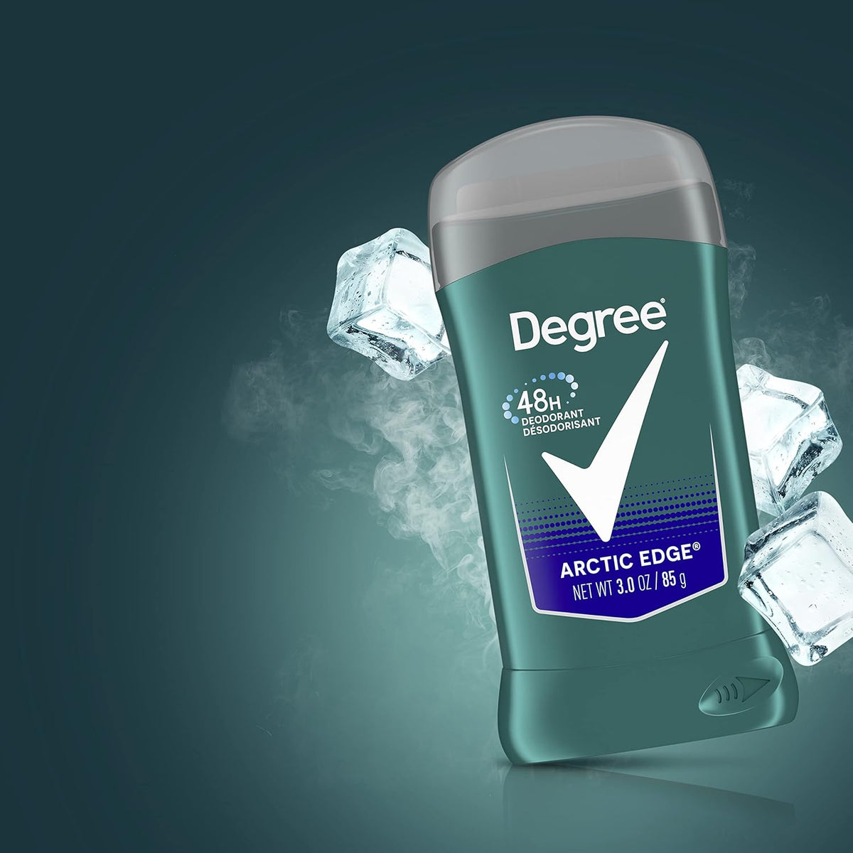 Degree Men Original Arctic Edge Deodorant Twin Pack for Active Outdoor Lifestyles Hiking Trails and Backyard Cookouts