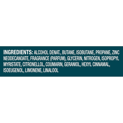 Degree Men Whole Body Deodorant Cool Rush Aluminum Free Paraben Free Post Workout Wellness Spray 2.9 oz