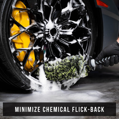 densely packed innovative bristle and fiber blend for strong agitation
