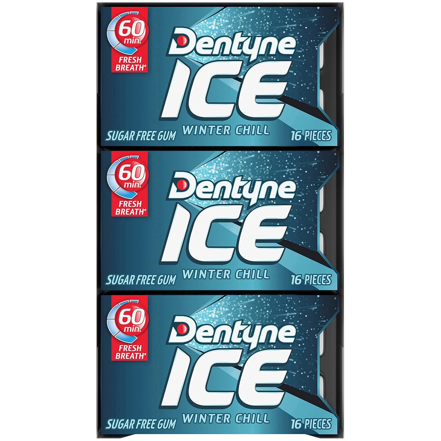 Dentyne Ice Winter Chill Sugar-Free Chewing Gum – Diabetic-Friendly Sugar-Free Mint for Mindful Snacking