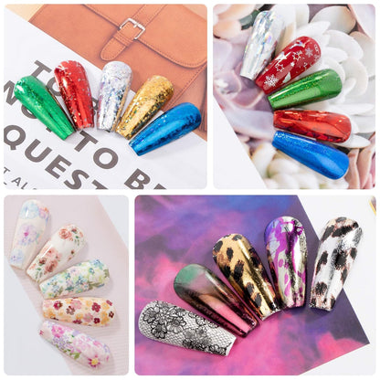 designed to be used in combination with nail foil stickers for transfer designs