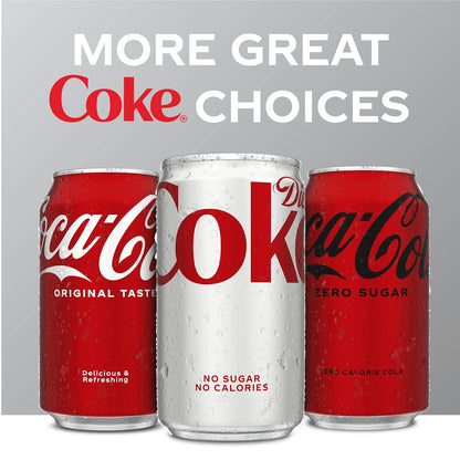 Diet Coke Fridge Pack Cans – Portable Office Breakroom Sparkling Cola for Meeting Rooms, 12 fl oz Cans (10 Pack)