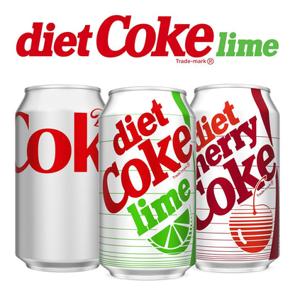 Diet Coke Lime Zero Sugar Soda Cans – Fun Collectible Can Gift Set for Coke Enthusiasts and Limited Edition Memorabilia Hunters