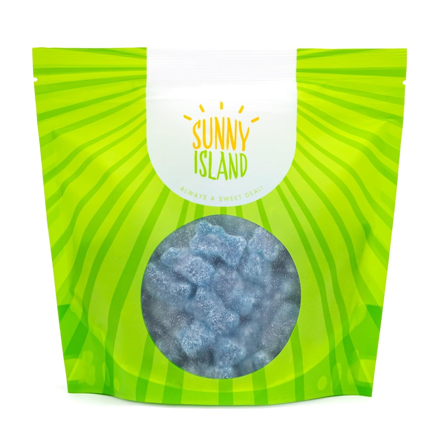 Dietary Friendly Blue Sour Gummy Bears 1 lb Bulk Pack Gelatin Free Vegan Friendly Party Snack