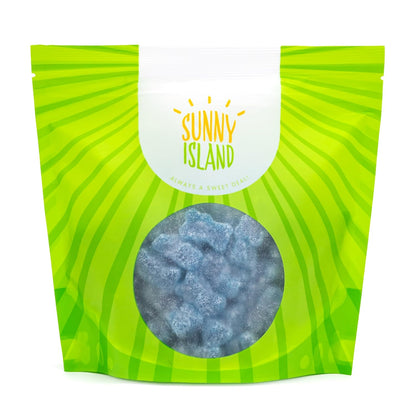 Dietary Friendly Blue Sour Gummy Bears 1 lb Bulk Pack Gelatin Free Vegan Friendly Party Snack