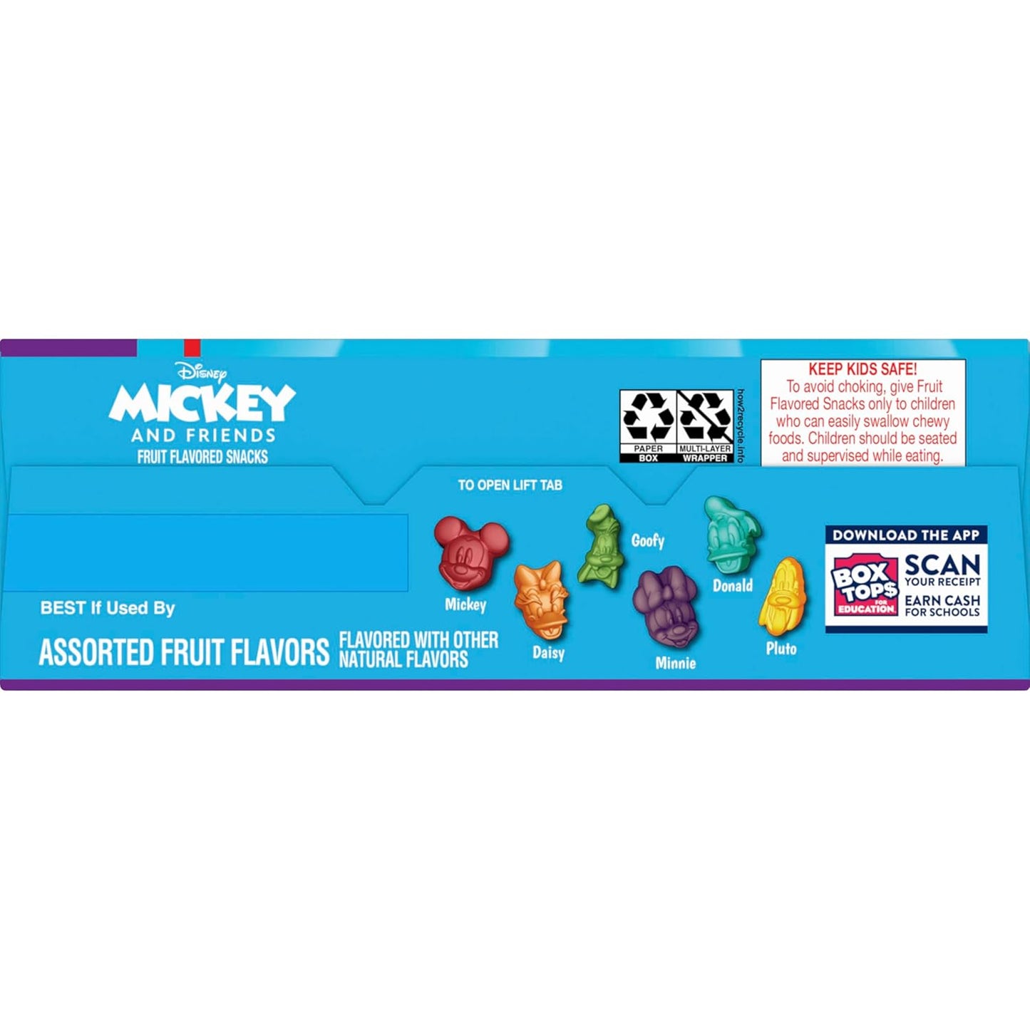 Disney Mickey and Friends Fruit Snacks, 22 Pouch Mickey Mouse Themed Celebration Treat for Children
