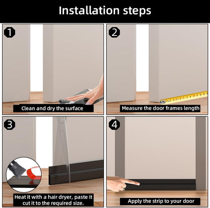 Door Draft Stopper – Practical Holiday Gift for Parents Aiming to Lower Energy Bills