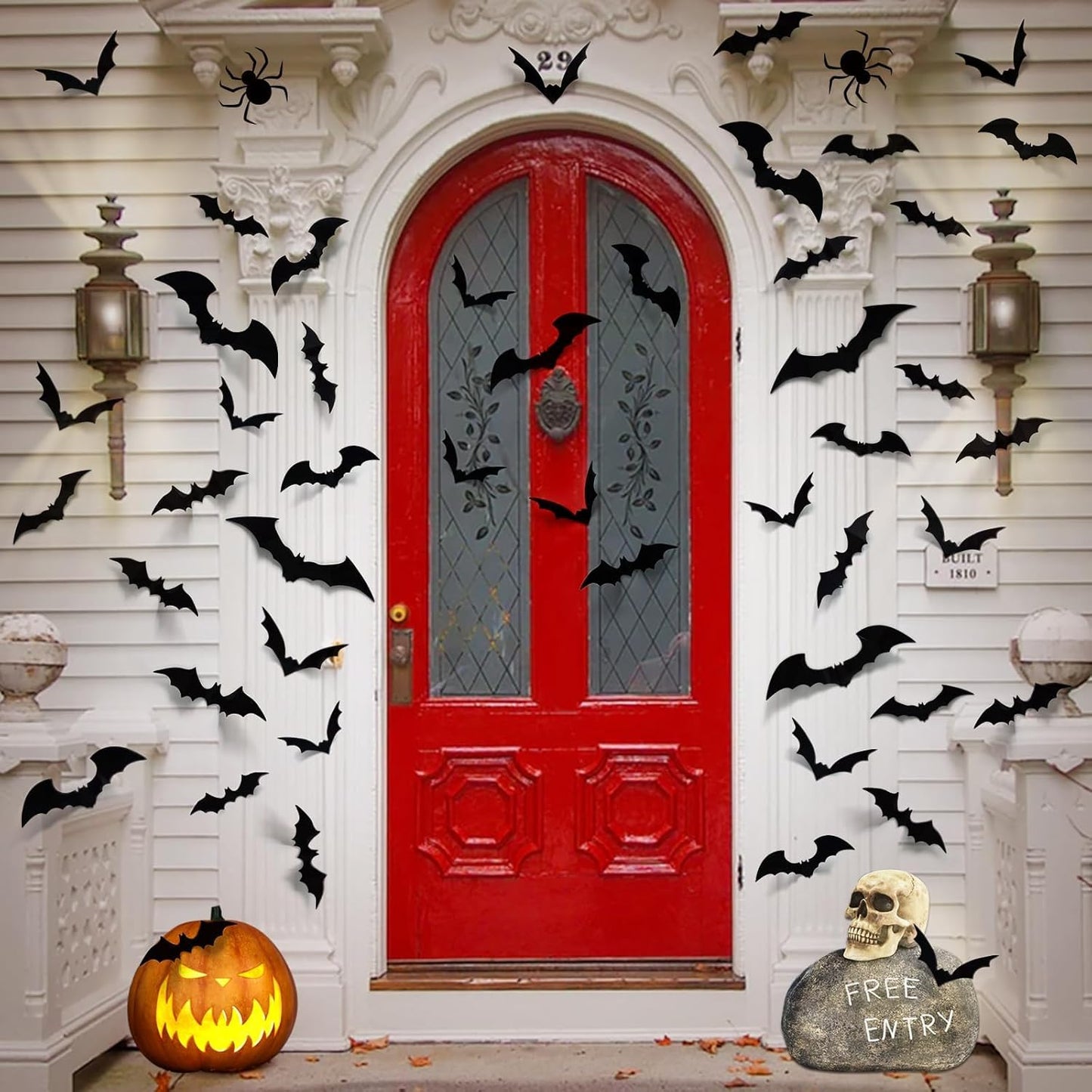 double-sided adhesive tape backing that sticks to dry, smooth surfaces (walls, glass, tiles, metal)