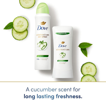 Dove Advanced Care Antiperspirant Deodorant Dry Spray Cool Essentials – Spa-Quality Alcohol-Free Dry Spray for the Refined Bathroom, 3.8 oz