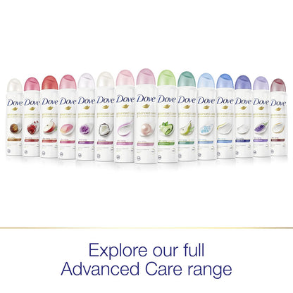 Dove Advanced Care Dry Spray Caring Coconut 3-Count – Dermatologically Gentle Choice for Allergy-Prone and Sensitive Skin Types