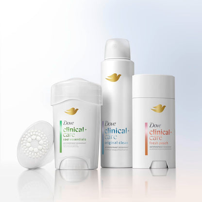 Dove Clinical + Care Invisible Solid Deodorant for Women – Dermatologist-Recommended Clean Scent for a Luxurious Bath Time Ritual