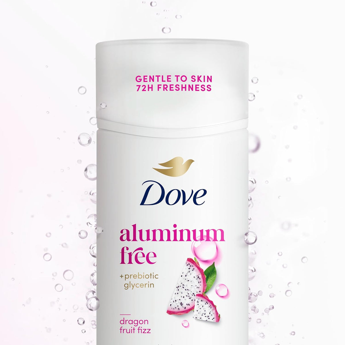 Dove Deodorant Stick Dragon Fruit Fizz – Bath Time Wellness Essential for Sensitive Underarms, Aluminum Free