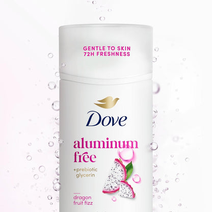 Dove Deodorant Stick Dragon Fruit Fizz – Bath Time Wellness Essential for Sensitive Underarms, Aluminum Free