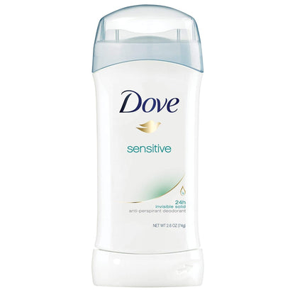 Dove Deodorant Stick – Family-Safe Sensitive Skin Formula, Moisturizer-Rich and Alcohol-Free