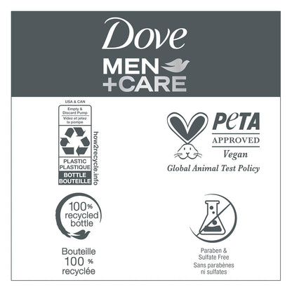 Dove Men+Care 2-in-1 Shampoo and Conditioner for Thinning Hair – Stress-Relief Sandalwood Aroma for Daily Wellbeing Routine, 17.5 fl oz