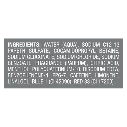 Dove Men+Care Cooling Relief Shampoo – Portable Menthol Wash for Patio Showers and Outdoor Workouts, 18 fl oz
