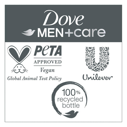 Dove Men+Care Fresh + Clean 2-in-1 Shampoo and Conditioner for Men – Fast Pre-Workout Hair and Scalp Refresh That Fits Any Schedule, 28 fl oz