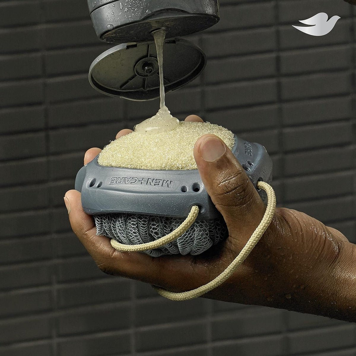 DOVE MEN + CARE Shower Tool 4 Pack – Hangable, Quick-Dry Design for Outdoor Rinse Stations and Patios