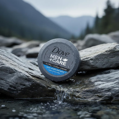 Dove Men+Care Ultra Hydra Cream – Holiday Stocking Stuffer for Him, Travel-Friendly All-Over Moisturizing Cream