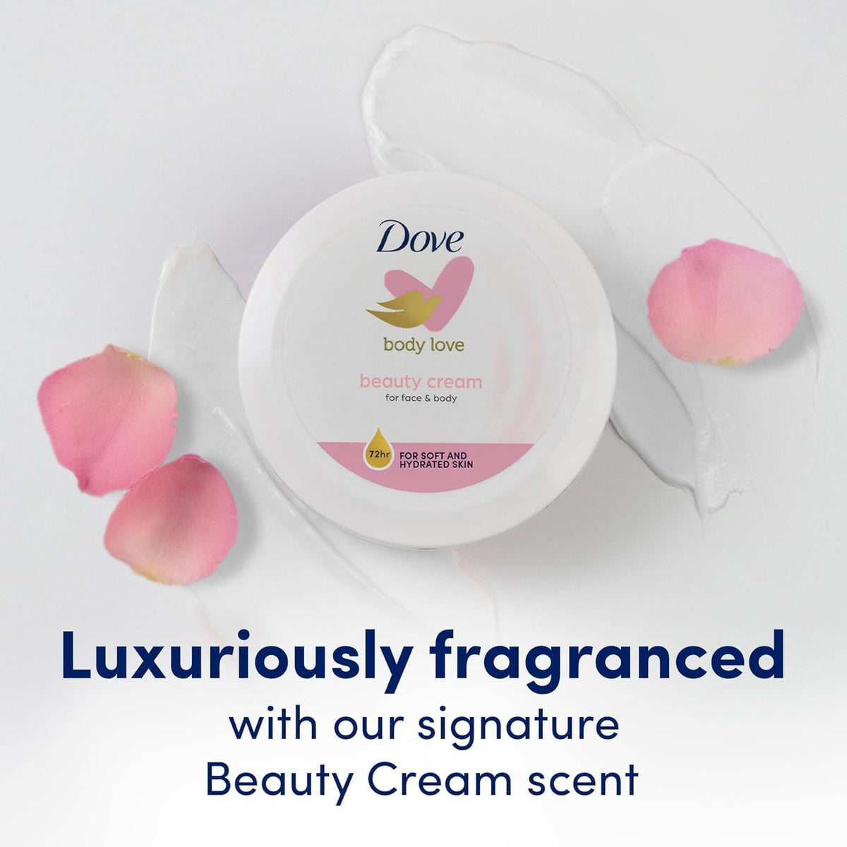 Dove Nourishing Skincare Cream – Mindful Bath Time Moisturizer for Sensitive Dry Skin