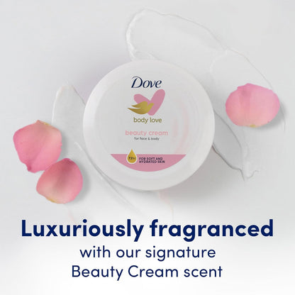 Dove Nourishing Skincare Cream – Mindful Bath Time Moisturizer for Sensitive Dry Skin
